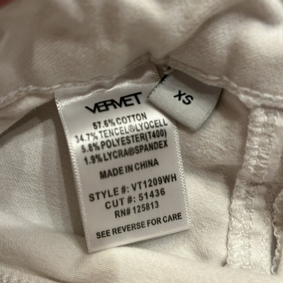 Vervet Size XS White Pencil Jean Skirt - Picture 5 of 7